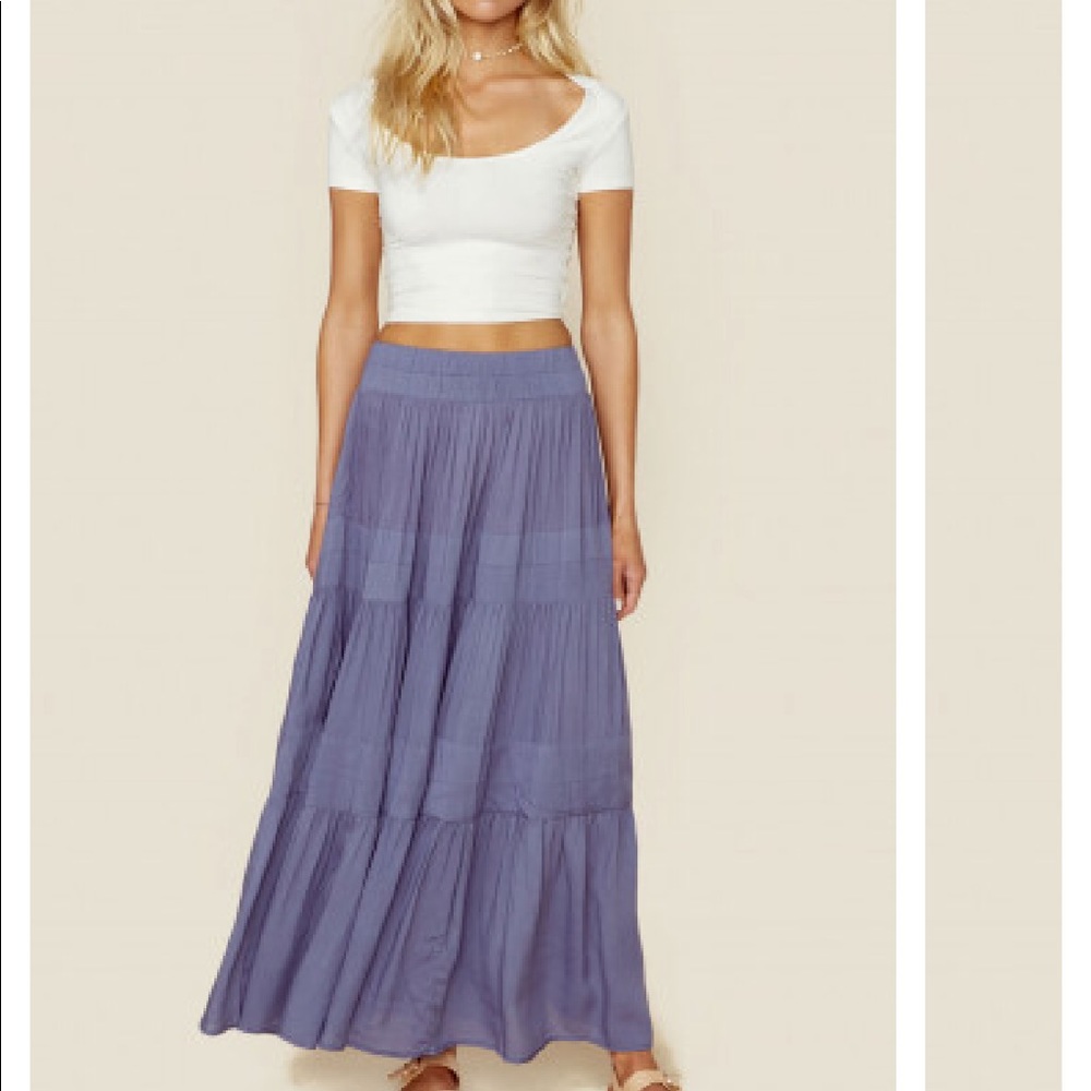 INDAH BARI TIERED MAXI SKIRT size XS